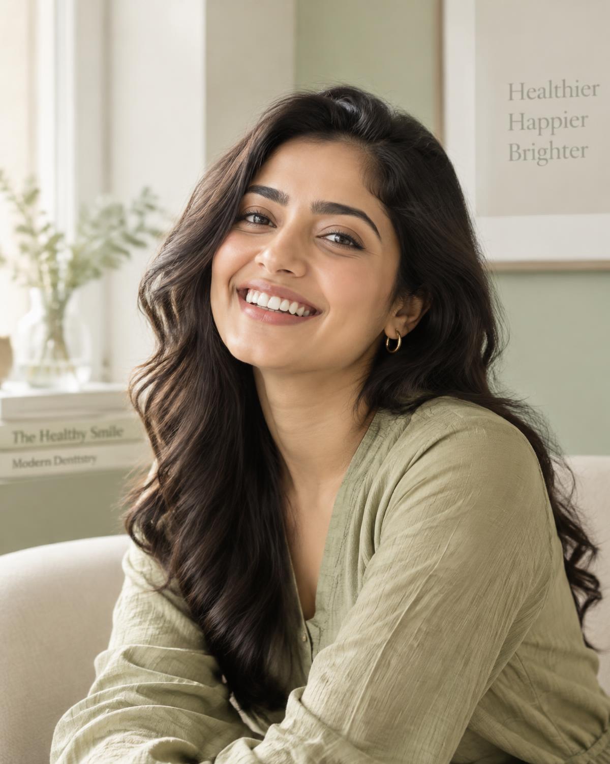 Smiling patient